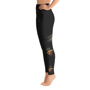 Honeybees in Flight Yoga Leggings - 57 Peaks